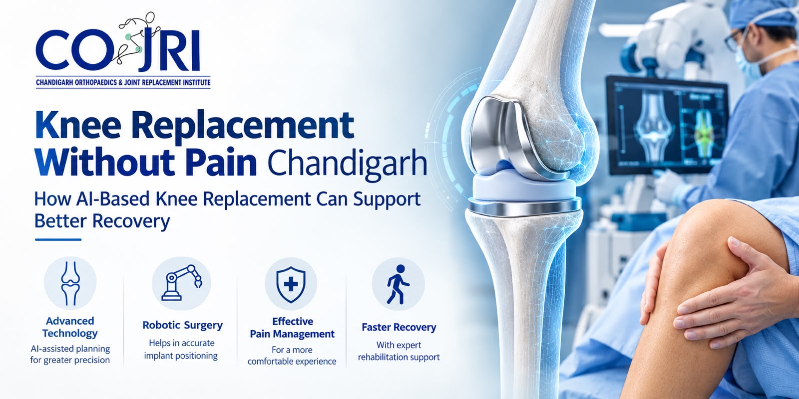 knee replacement without pain Chandigarh